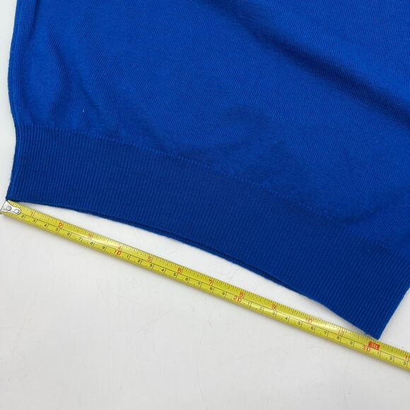 Vintage Pendleton Wool Mock Neck Sweater Cobalt Blue - Picture 8 of 9